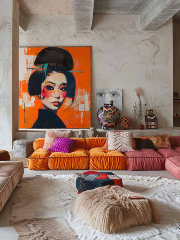 Bohemian Japandi Twist: Minimal Calm Meets Bold Boho