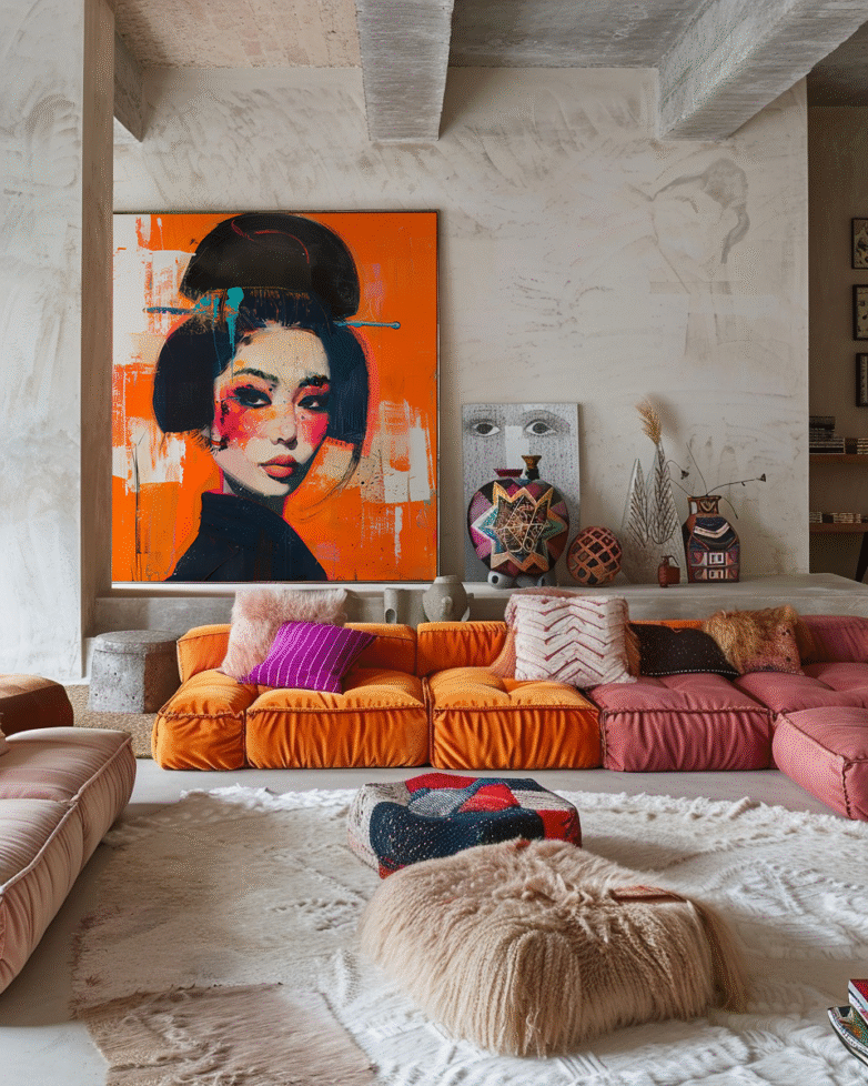 Bohemian Japandi Twist: Minimal Calm Meets Bold Boho